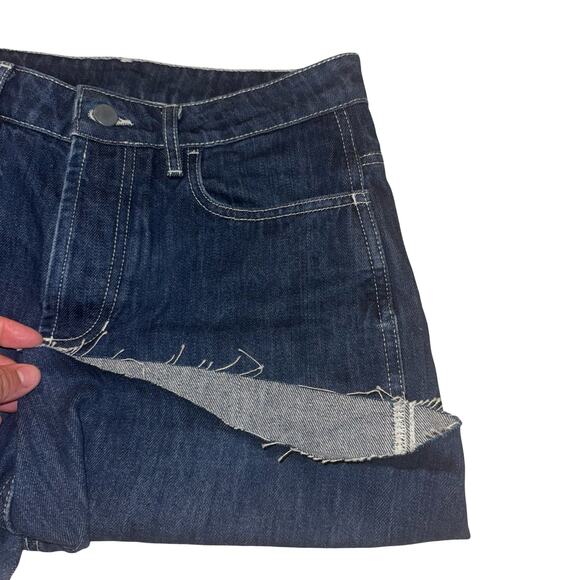 Organic Basics x ISKO Denim Shorts 28 Raw Hem Sustainable Organic Cotton Blue - Picture 7 of 15